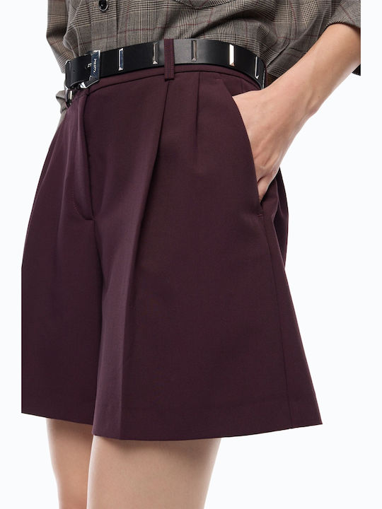 Damen-Shorts Burgundisch