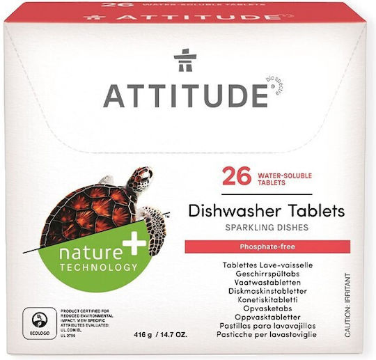 Attitude 26 Κάψουλες Πλυντηρίου Πιάτων 520gr