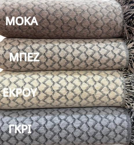 Linea Home Lotus Ριχτάρι Πολυθρόνας Chenille 180x160εκ. Μπεζ