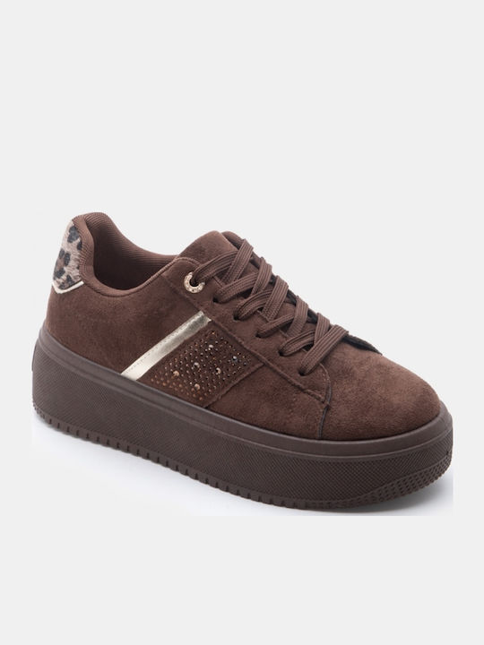 Women's Flatforms Sneakers Dark Brown