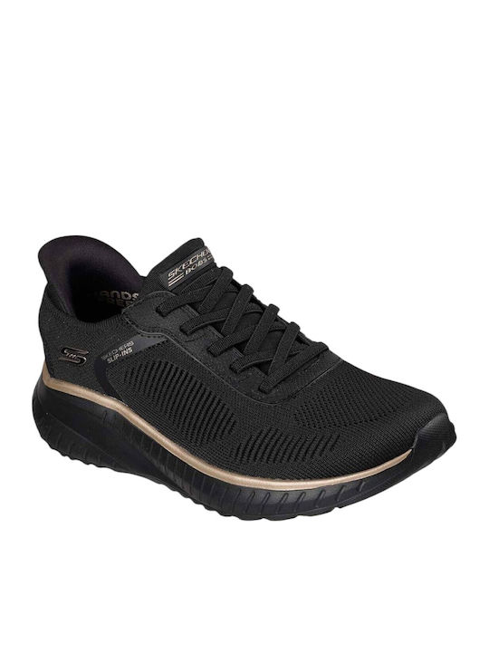 Skechers Bobs Squad Chaos Дамски Сникърси Черни Златни