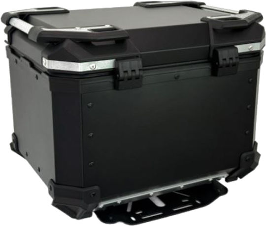 X-Land Motorcycle Top Case Aluminum 45lt Black