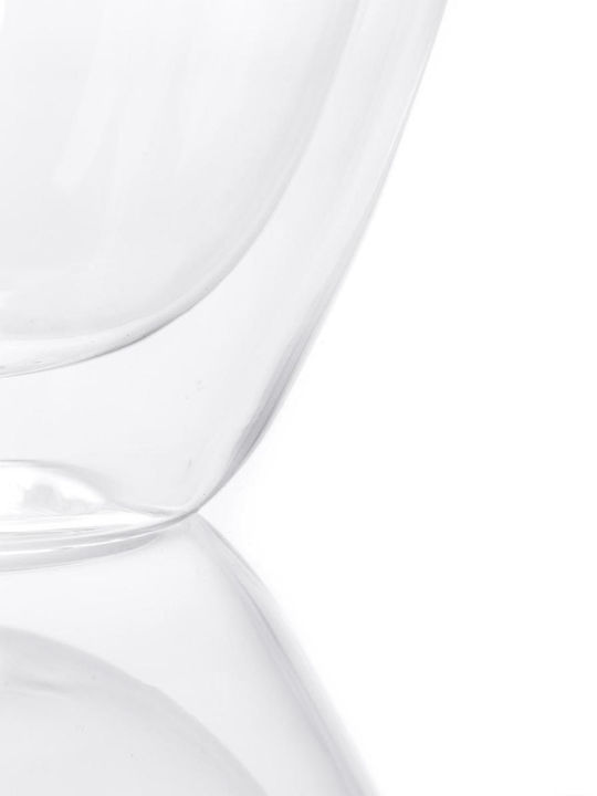 Duka Satz Tassen Kaffee Glas Transparent 380ml 2Stücke