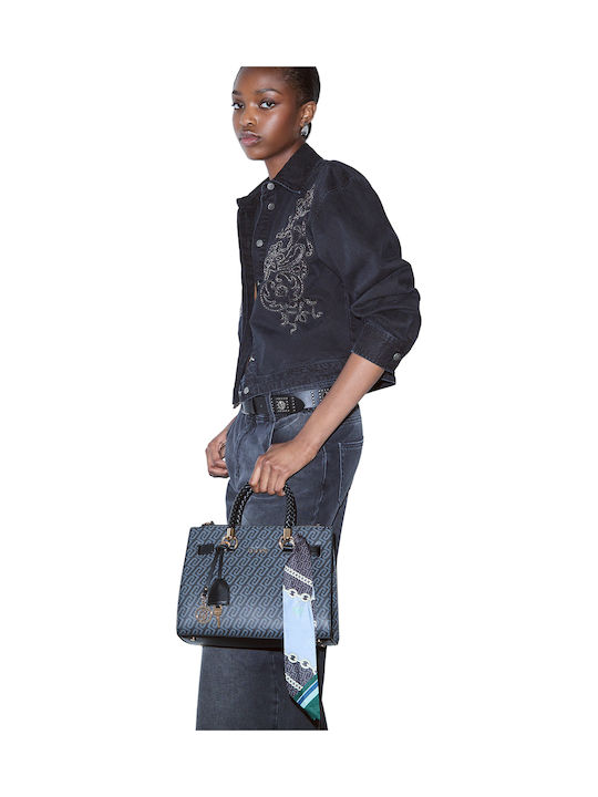 Damen Satchel Tasche Schwarz