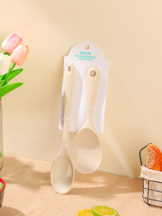Set Stainless Steel Silver Spoons 2 Pieces