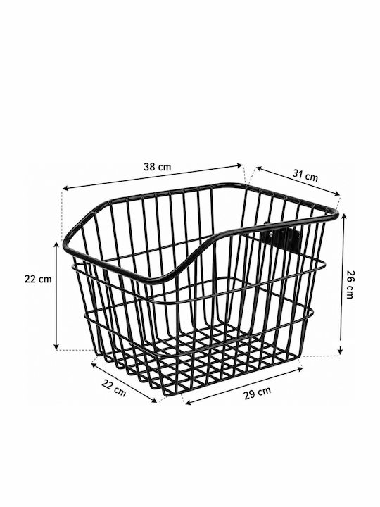 Fahrradtasche Körbchen Grau
