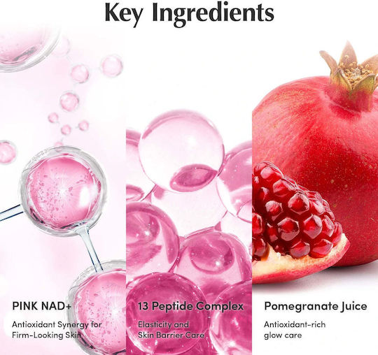 Eqqualberry Serum facial Nad+ SPF50 cu peptide pentru strălucire 50ml