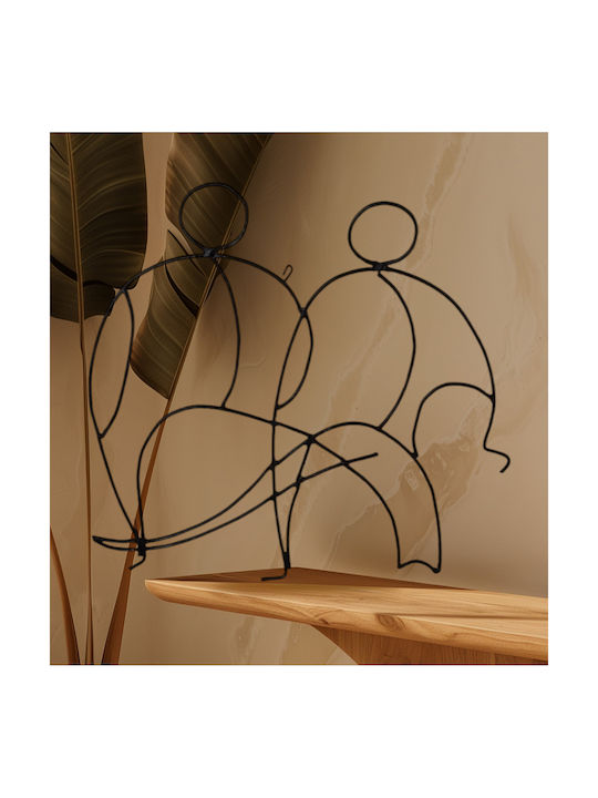 Decorative Wire Art Couple Dimensions 40*20 Metal Oxygen Lampshades
