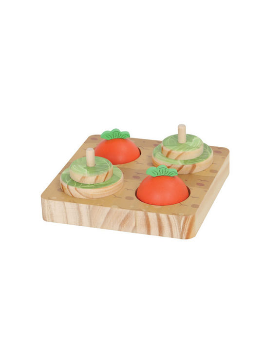 Flamingo Brain Train Jucărie Din Lemn Pentru Inteligență Iepuri Rozătoare Mici 15x15x6cm