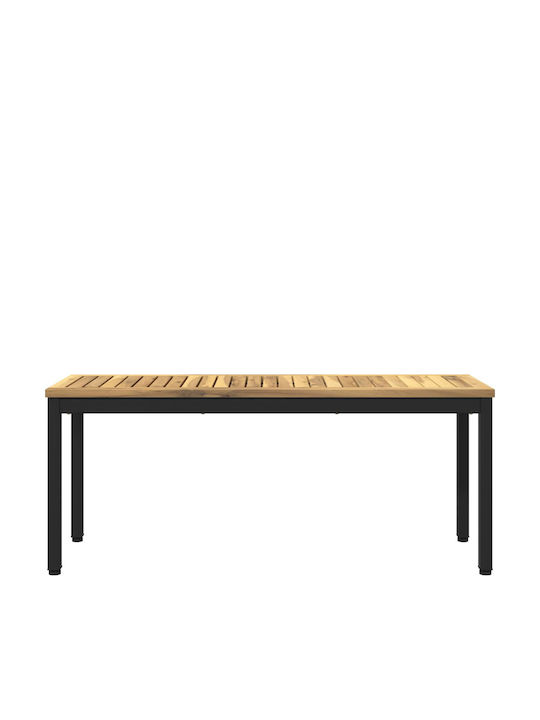 Solid Wooden Outdoor Bench 108.5x35x45cm