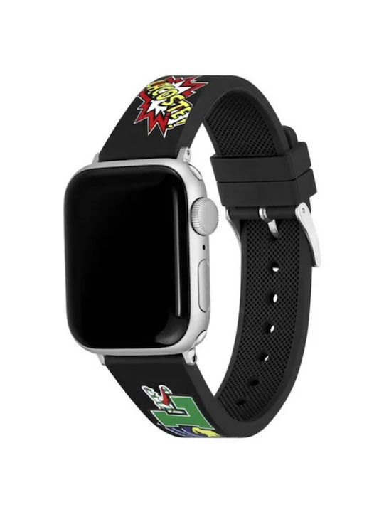 Lacoste Кайшки Силиконова Черна (Apple Watch 42/44/45/49 мм)