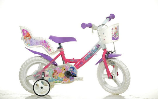 Winx 12" Детски Велосипед BMX Калипер Pink/Purple