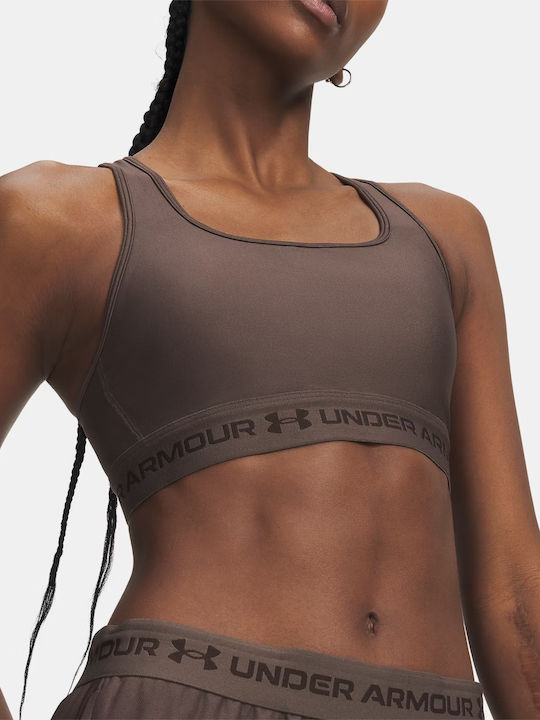 Crossback Mid Bra Damen Sport-BH Braun