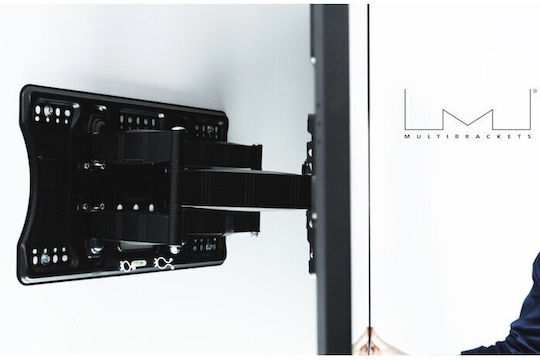 Multibrackets M VESA Super Slim Tilt & Turn Plus HD Стойка за телевизор Стенен с рамо до 86" и 65кг Черен