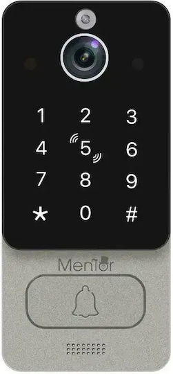 Smart Video Interfon Mentor Svk472b 4 Fire Wi-Fi Card Pin Tuya App 7 Inch Ips Dvr Fhd 2mp Ip66 Negru