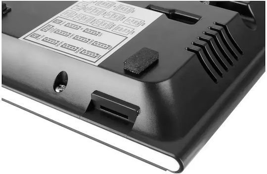 Smart Video Interfon Mentor Svk472b 4 Fire Wi-Fi Card Pin Tuya App 7 Inch Ips Dvr Fhd 2mp Ip66 Negru