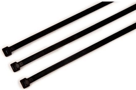 Eurolamp Plastic Cable Ties 250mmx3.6mm in Black Colour (100pcs) 147-54108