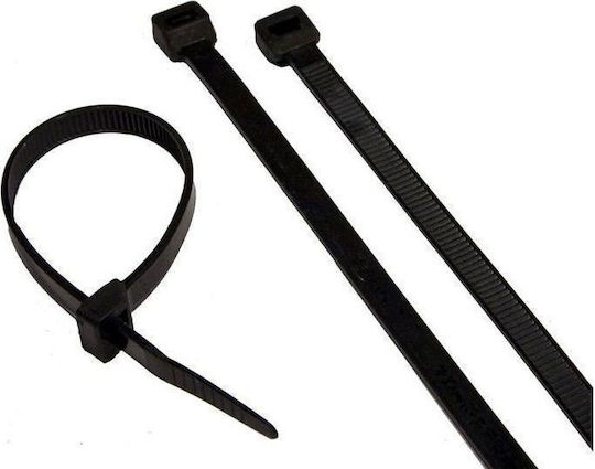 SAS Legături Cablu Din Plastic 160mmx2.5mm în Culoare Neagră (100 Buc) AK-KO-104