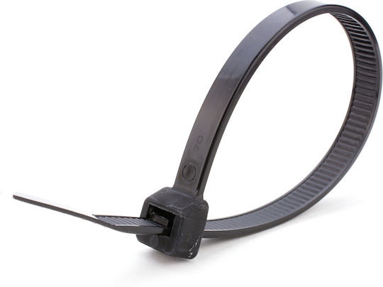 Sapiselco Πλαστικά Δεματικά Καλωδίων 100mmx2.5mm σε Μαύρο χρώμα (100τμχ) SEL.3.202