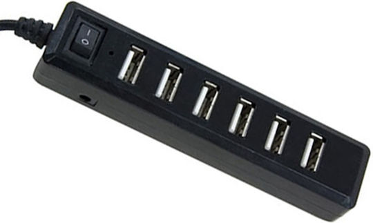 Lamtech Hub 7 Θυρών USB 2.0 με σύνδεση USB-A