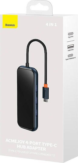 Baseus Acmejoy USB Hub 4 USB 3.0 Ports with USB-A USB-C Connection