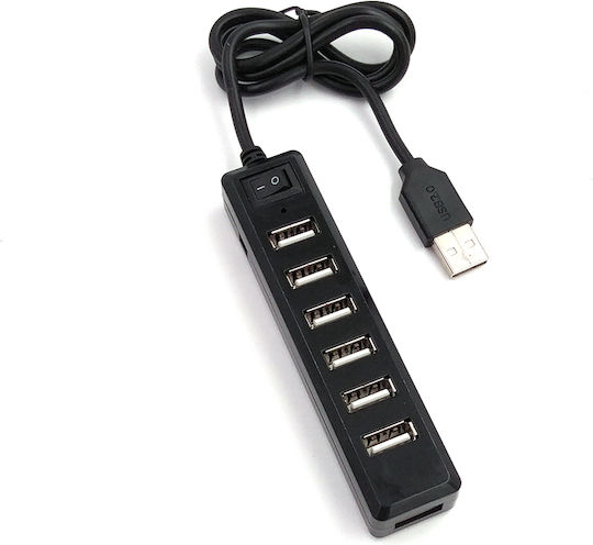 Lamtech Hub 7 Θυρών USB 2.0 με σύνδεση USB-A