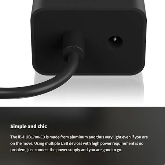 Icy Box USB 3.0 7 Port Hub with USB-C Connection