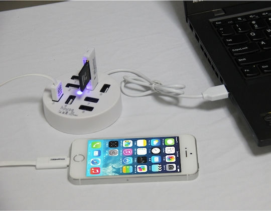 Hub USB 2.0 cu 8 Porturi și Conectare USB-A