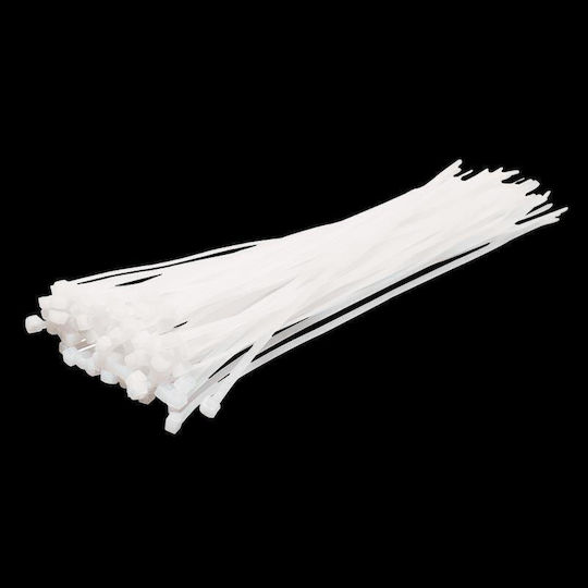 LogiLink Plastic Cable Ties 200mmx2.5mm In White Colour 100 Pieces KAB0003