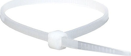 GTC Plastic Cable Ties 300mmx4.8mm In White Colour 100pcs 04-2306