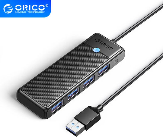 Orico USB-Hub 4 Anschlüsse USB 3.0 mit Anschluss an einen Computer USB-A