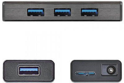 J5create USB Хъб с 4 USB 3.0 Порта и USB-A Връзка
