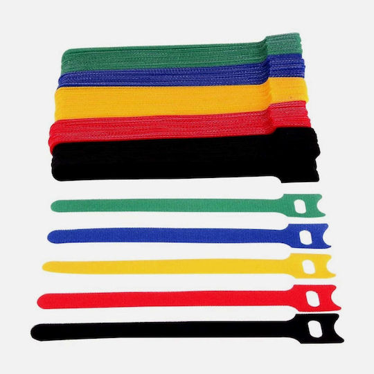 Techly Velcro Καλωδίων 12mmx150mm σε Πολύχρωμο χρώμα (10τμχ) 109528