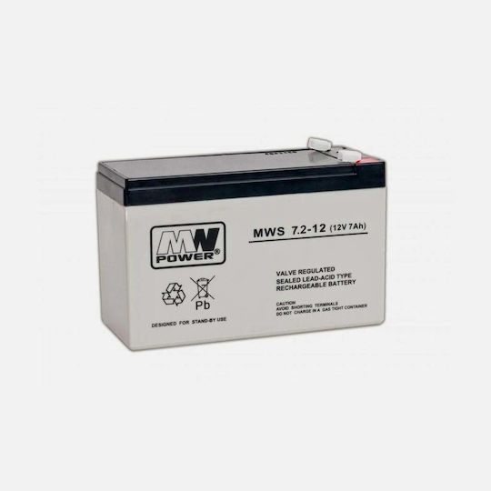MPL MWS 7.2-12 Μπαταρία UPS με Χωρητικότητα 7.2Ah και Τάση 12V 1τμχ