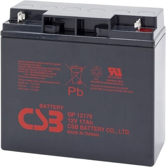 CSB GP12170B1 Батерия UPS с Капацитет 17Ах и Напрежение 12V 1бр