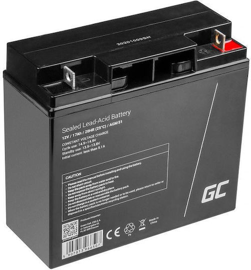 Green Cell UPS Battery with Capacity 17Ah and Voltage 12V AGM51 1pcs