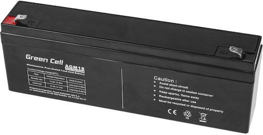 Green Cell Baterie UPS cu Capacitate 2.3Ah și Tensiune 12V AGM18 1buc