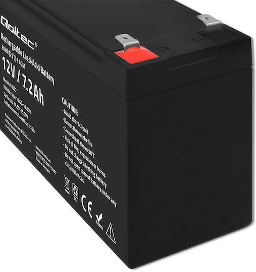 Qoltec UPS Battery with Capacity 7.2Ah and Voltage 12V 53062 1pcs