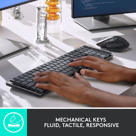 Logitech MX Mechanical Tactile Kabellos Bluetooth Nur Tastatur Englisch US