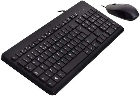HP Wired Keyboard And Mouse 150 Tastatur & Maus Set Englisch US
