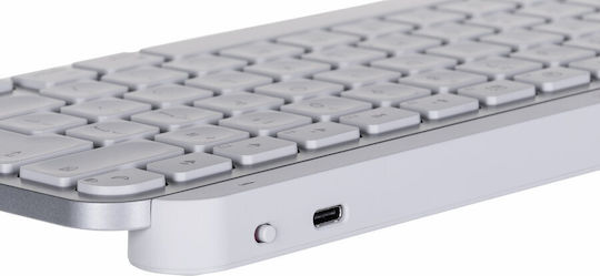Logitech MX Keys Mini For Mac Kabellos Bluetooth Nur Tastatur Englisch US Pale Gray