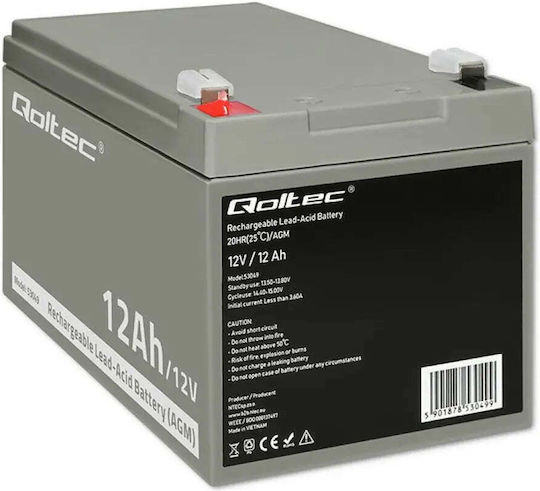 Qoltec Батерия UPS с Капацитет 12Ах и Напрежение 12V 53049 1бр