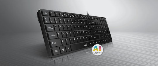Genius SlimStar 126 Nur Tastatur Englisch US Weiß
