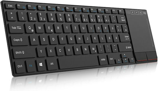 Tracer Keyboard With Touchpad Smart RF 2,4 GHZ Kabellos Tastatur mit Touchpad Englisch US