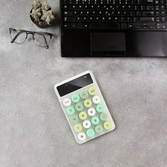 Alcatroz Jellybean Num A3 Ασύρματο Bluetooth Αριθμητικό Πληκτρολόγιο Crayon Green
