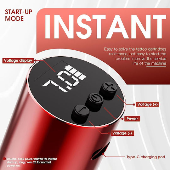 Kit Mașină De Tatuat Wireless Mast P10 Pro Stilou Reglabil Wireless 2-10v Cartușe Sterile Cu Ace Cerneală Neagră Machiaj Permanent Sprâncene Buze Eyeliner Tatuaje Linii Fine Profesional