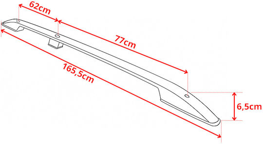 Erkul Bare De Acoperiș Din Aluminiu Pentru VW - Magazin Online Caddy 2003-2020 Fără Picioare