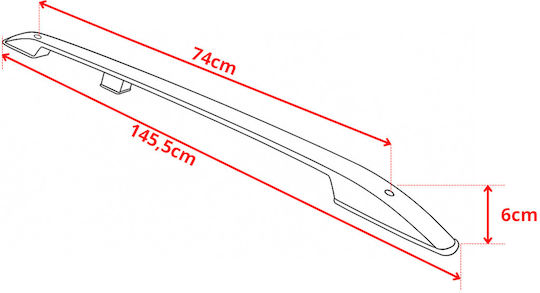 Erkul Bare De Acoperiș Din Aluminiu Pentru Subaru XV 2012 Fără Picioare
