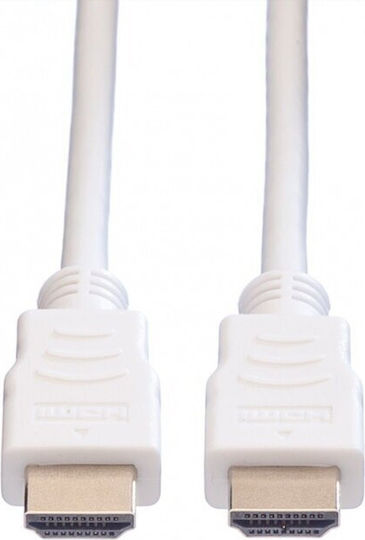 Value HDMI 1.4 High Speed 1080p 120Hz Cable HDMI male - HDMI male 20m Λευκό