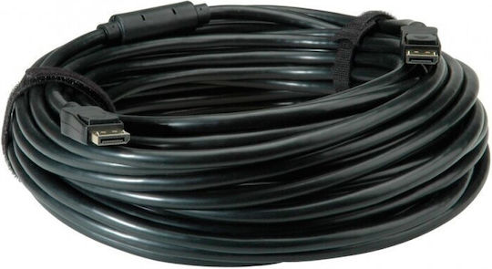 Value Cable DisplayPort male - DisplayPort male 15m Μαύρο (14.99.3495-2)